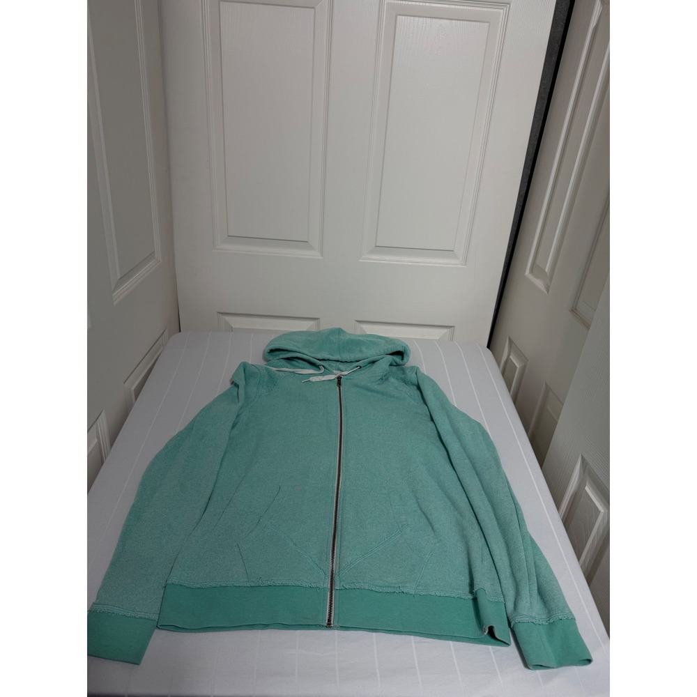 Volcom Lived In Zip Hoodie Seafoam Green Heather Full Zip Sweatshirt XL B3111502